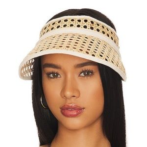 BNWT L*Space Cordova Visor in Tan & Cream O/S